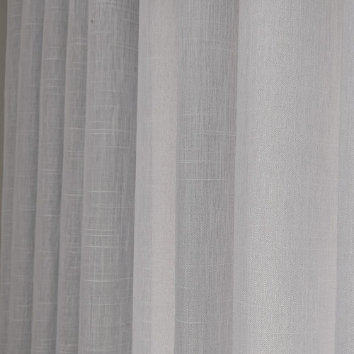 Kit Com 2 Cortinas Linho Com Forro Para Trilho Suiço