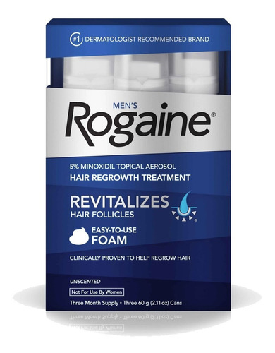 Imagen 1 de 9 de Men´s Rogaine Foam 5% Three Month Supply