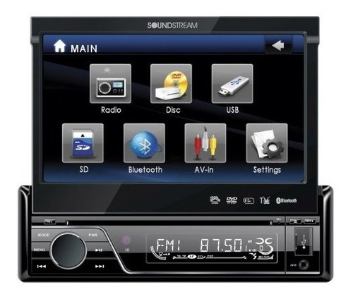 Soundstream Vir 7830b Single Din Bluetooth Car Stereo Dvd