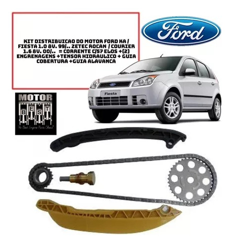 Kit Distribuição Ford Fiesta 1.0 8v 2000 - Em Diante