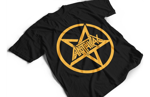 Camiseta Algodón Para Adulto Estampado De Banda Rock Anthrax