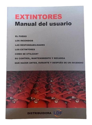 Libro Manual Del Usuario Extintores Fuego Incendios