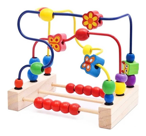 Laberinto Madera Juego Didáctico Estimulación Temprana Bebés