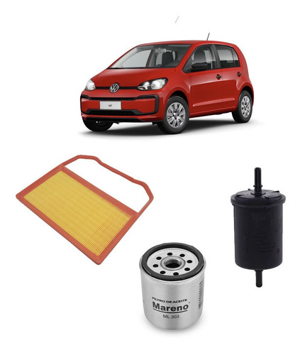 Kit Filtros Volkswagen Up 1.0 75hp (sin Turbo)