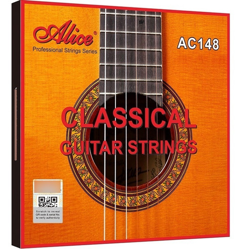 Encordado Alice Ac148-h Guitarra Clasica Tensión Alta