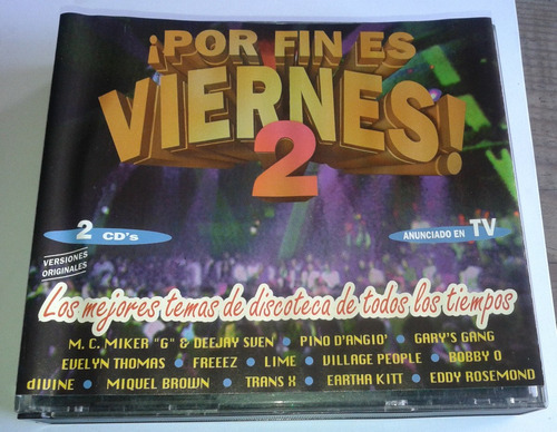 Por Fin Es Viernes 2  Cd Doble Español Lime Divine Bobby O