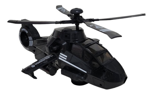 Helicóptero Rescate Swat Con Luces Y Sonido Camina Solo