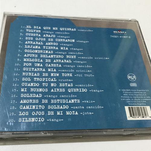 Carlos Gardel - Tango Argentino Cd (Usado)