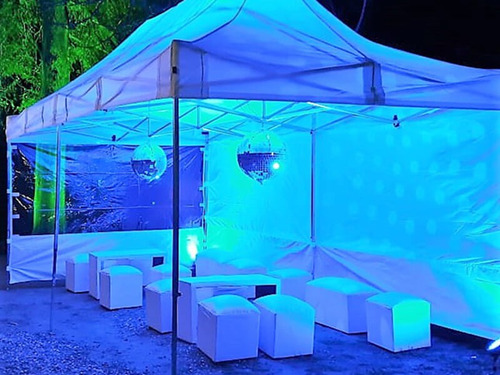 Imagen 5 de 9 de Alquiler Puffs, Gazebos, Estufas Living, Especial Invierno
