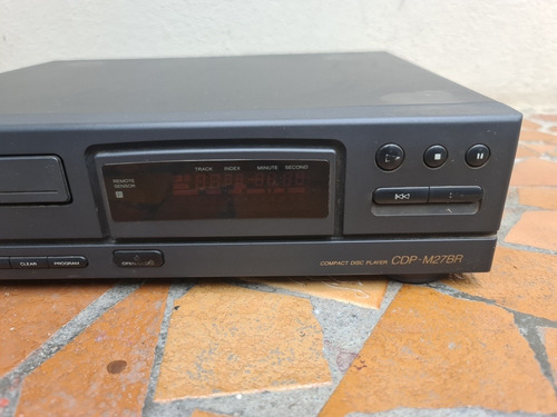 Toca Cd Player Sony Cdp M27br Usado Sem Controle Remoto