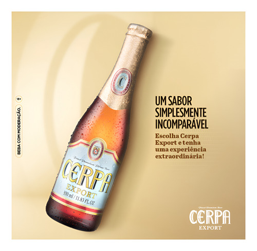 Cerveja Cerpa Export - Long Neck De 350ml - Caixa Com 24 Un