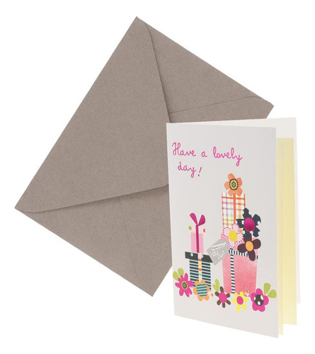 9pcs / Set Lindo Tarjeta De Felicitación Con Sobres Niños