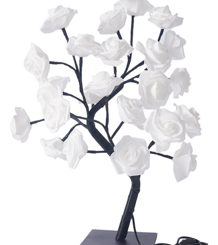 Lámpara De Escritorio Con Luz De Árbol De Flor Rosa Led,