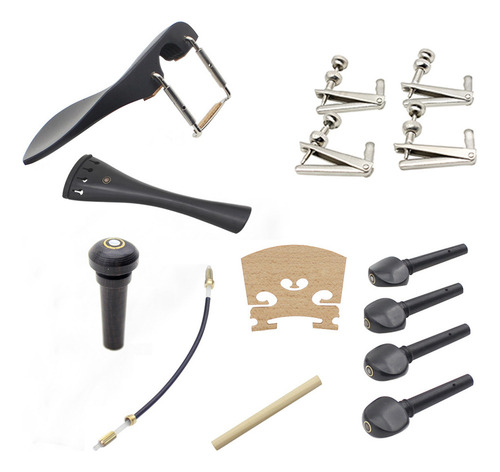 Bh Accesorios Violín 4/4 15 Piezas: Cordal, Cordón, Botón,