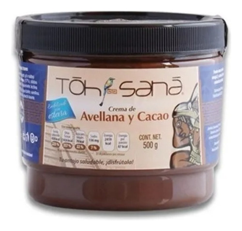 Crema De Avellana Tohsana Sin Azúcar- Toh Haa 500gr