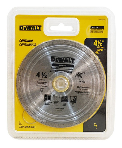 Disco Diamantado 4.5  Continuo Dw47451hp Dewalt