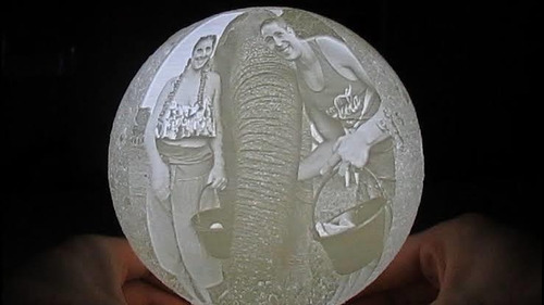 Luna Con Foto Personalizada 14f Impresión 3d Con Luz (Usado)