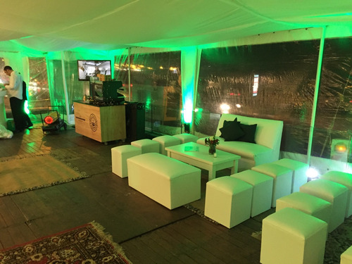 Imagen 2 de 9 de Alquiler De Carpas Sillas Puff Gazebos Vajilla Manteleria