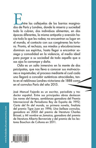 Odio, De Fajardo, José Manuel. Editorial Fce (fondo De Cultura Economica), Tapa Blanda, Edición 2022.0 En Español