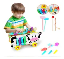 Comprar Carro Encaje Madera Didáctico Vaca Multifuncional 8en1 -907