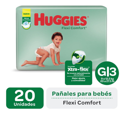 Pañales Huggies Flexi Comfort Maxipack