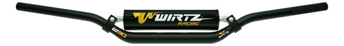 Manubrio Moto W3d 28.6mm Fatbar Alto Negro Wirtz