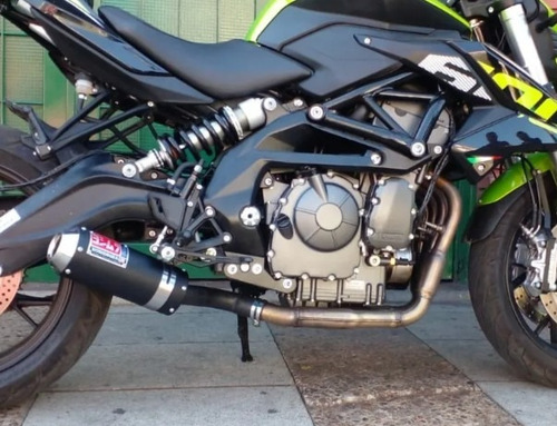 Escape Deportivo Simple Para Benelli Tnt 600 I Y Tnt 600 S Negro Anodizado