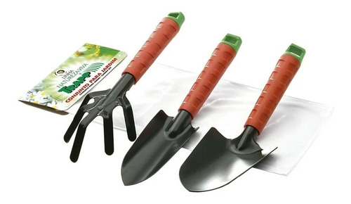 Imagem 5 de 9 de Ferramentas Jardim Horta Kit Jardinagem 3 Peças Trapp