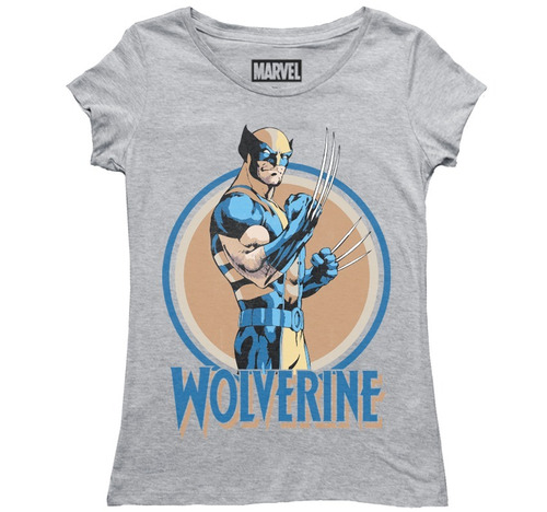 Playera Máscara De Látex Wolverine Mlmv Mujer