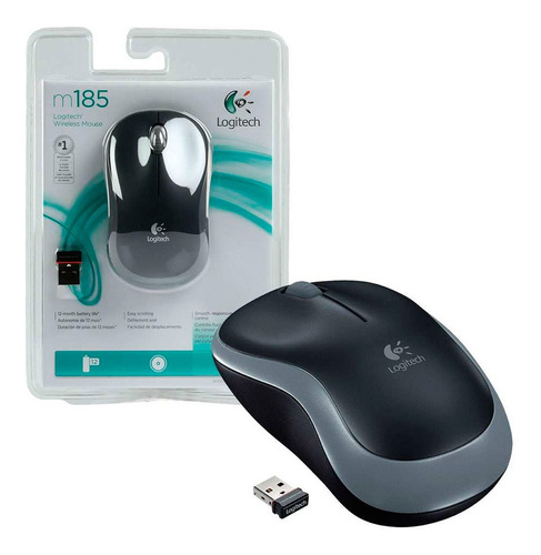 Mouse Inalámbrico Logitech M185 Tecnología 2.4 Ghz