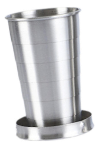 6 Taza Plegable De Acero Inoxidable, Taza 75ml 5cmx7cm