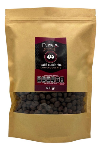 Grano de café cubierto de chocolate Puralia Gourmet 600g