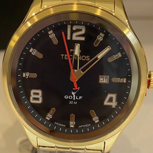Relógio Technos Masculino Golf Dourado - 2115ncb/1p
