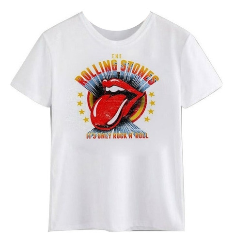 Polera Rolling Stone Only Rock N Roll Unisex Hombre Mujer