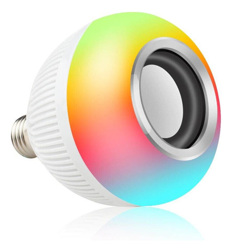 Ampolleta Led 12 Watts Parlante Bluetooh Con Colores