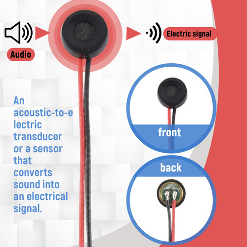 10 Unidades De Microfone Condensador De Eletreto De 4 Mm X 2