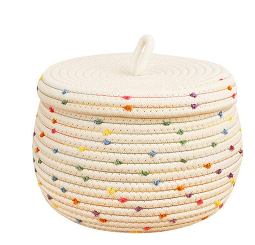 Cesta De Cuerda De Algodón Cesta De Cuerda De Algodón Trenza