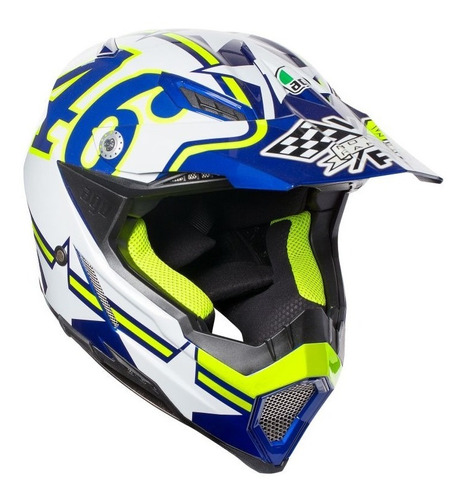 Casco Agv Ax-8 Evo Ranch Cross Atv Enduro Carbono Sti Motos