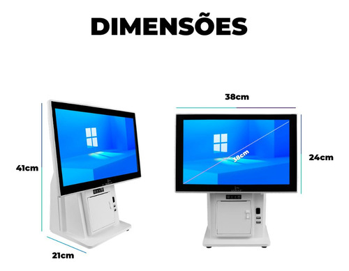 Terminal De Vendas Touch-all-in-one Tela 15,6'' Ddr3 8gb