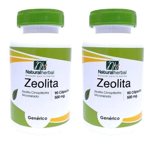 2x Zeolita Micronizada - 180 Cápsulas 500 Mg. 