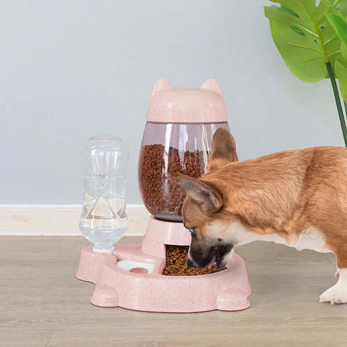 Dispensador De Agua Y Comida Para Mascotas Perros Gatos