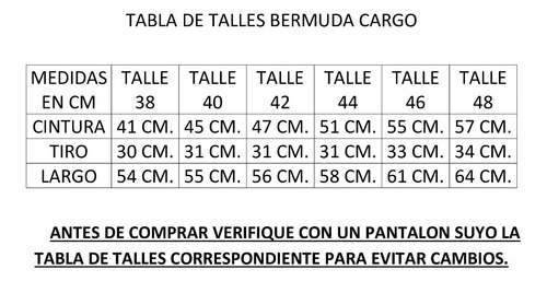 Imagen 2 de 4 de Short Bermuda Cargo Hombre 4 Bolsillos Pantalon Corto