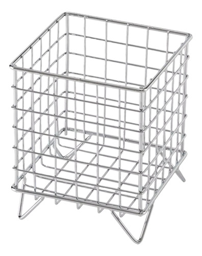 Cesta De Almacenamiento De Hierro, Organizador De Plata