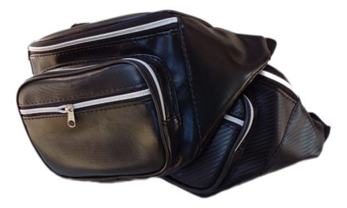 Maxi Riñonera Mds Por Mayor X5 Unidades Negro Cuerina