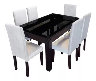 Comedor Cloe 6 Sillas - Jp Stylos