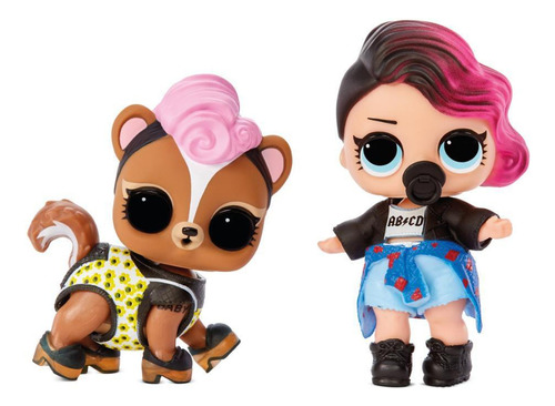 Boneca Lol Surprise Double Collection Roqueira + Pet Candide
