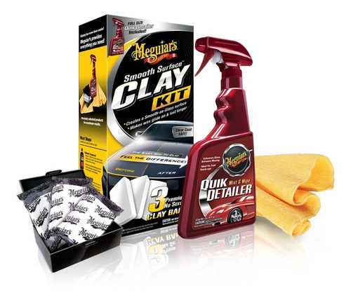 Meguiars Kit Smooth Surface Clay Bar G191700 (kit De 5 Pzas)