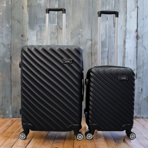 Set 2 Maletas Grande Viaje Capacidad 20 Y 10 Kg Mano Carryon Negro