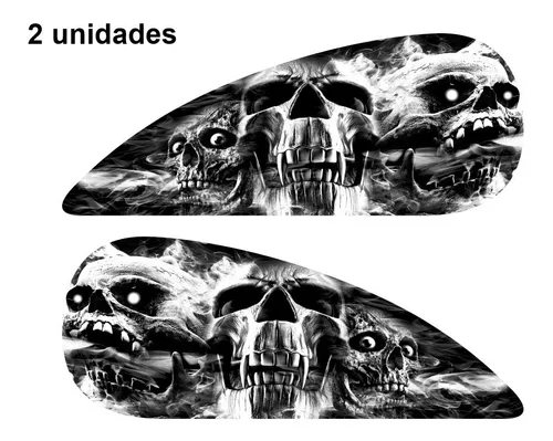 Adesivo Tanque Lateral Intruder 125 Tubarão Kit 6 Adesivos