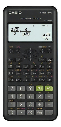 Calculadora Cientifica Casio Fx-82la Plus 2da Edición Full Color Negro